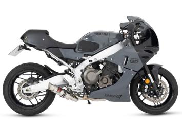 Black Widow Exhaust 230mm GP RVS Low level Volledig uitlaatsysteem zonder E-keur Yamaha XSR 900 / GP 2024 - 2026