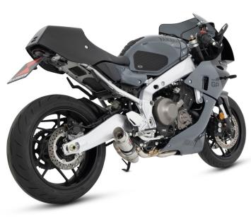 Black Widow Exhaust 230mm GP RVS Low level Volledig uitlaatsysteem zonder E-keur Yamaha XSR 900 / GP 2024 - 2026