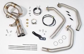 Black Widow Exhaust 230mm GP RVS Low level Volledig uitlaatsysteem zonder E-keur Yamaha XSR 900 / GP 2024 - 2026