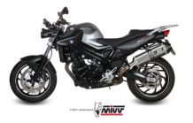 Mivv Speed Edge RVS Slip-on Einddemper met E-keur Euro3 en Euro4 BMW F 800 GT 2009 > 2020