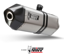Mivv Speed Edge RVS Slip-on Einddemper met E-keur Euro3 en Euro4 BMW F 800 GT 2009 > 2020