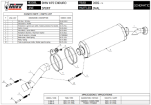 Mivv Oval Carbon Slip-on Einddemper met E-keur BMW HP2 Enduro 2005 > 2009