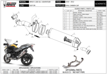 Mivv Oval Carbon met Carbon Cap Slip-on Einddemper met E-keur BMW R 1200 GS 2010 > 2012