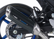 BOS Street Fox Carbon Steel Einddemper met E-keur incl. Color Bars Kit Suzuki SV 650 2016 - 2020