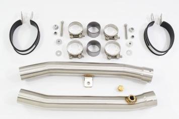 BWE RVS Ovaal 400mm Slip-On Einddemper Paar (L+R) zonder E-keur Hayabusa 2002 - 2007 K2-K7