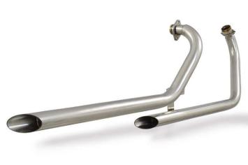Black Widow Exhaust RVS Drag Pipes Volledig Uitlaatsysteem zonder E-keur Yamaha XV535 Virago 1988 - 2004