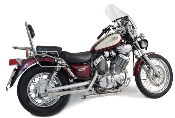 Black Widow Exhaust RVS Drag Pipes Volledig Uitlaatsysteem zonder E-keur Yamaha XV535 Virago 1988 - 2004