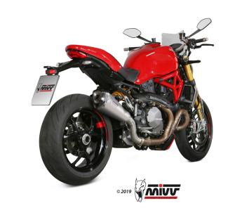 Mivv Delta Race RVS Einddemper met E-keur Ducati Monster 1200 2017 > 2021