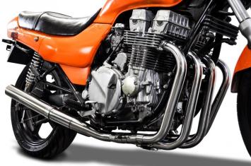 Delkevic volledig 4-1 RVS STRAIGHT CAN uitlaatsysteem zonder E-keur HONDA CB750 NIGHTHAWK 1991-2002 / CB750 F2 1992-2001