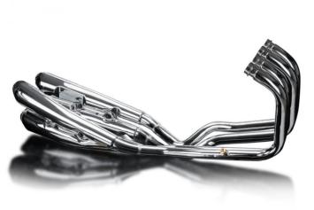 Delkevic ZI ZIB Style 4-4 Chrome Exhaust System Silencers - Kawasaki Z900RS DE 2018-2024