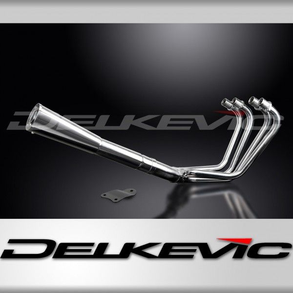 Delkevic volledig systeem Megaphone RVS 550mm - Z1000J (1981-1983)