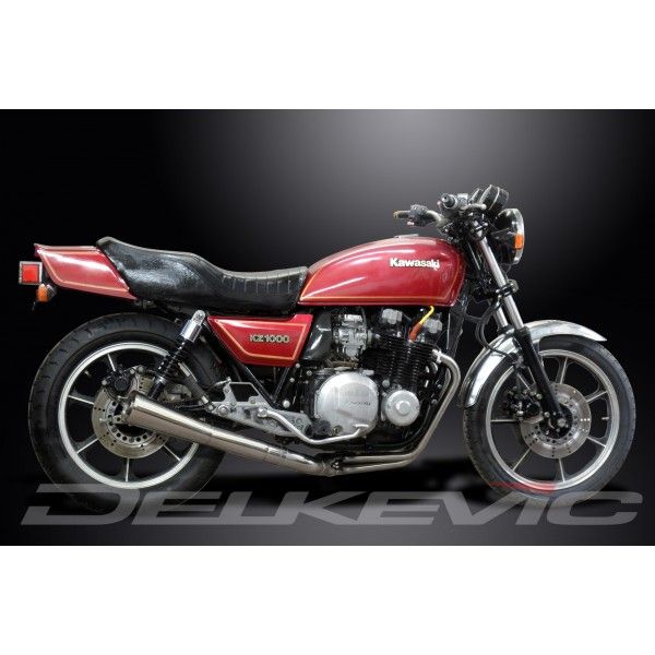 Delkevic volledig systeem Megaphone RVS 550mm - Z1000J (1981-1983)