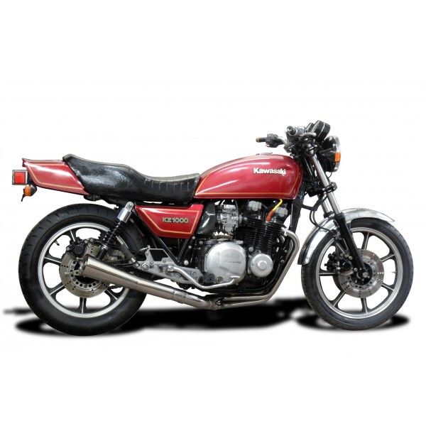 Delkevic volledig systeem Megaphone RVS 550mm - Z1000J (1981-1983)