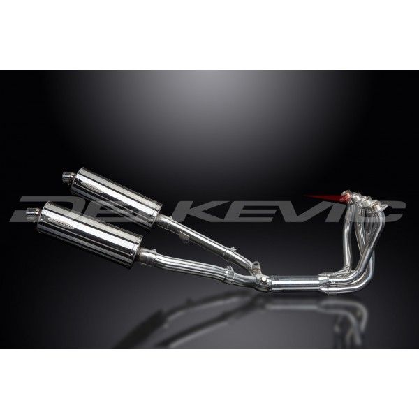 Delkevic volledig systeem Oval RVS 350mm - CBR1100XX BLACKBIRD (1996-2009)