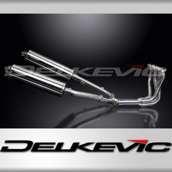 Delkevic volledig systeem Oval RVS 450mm - CBR1100XX BLACKBIRD (1996-2009)