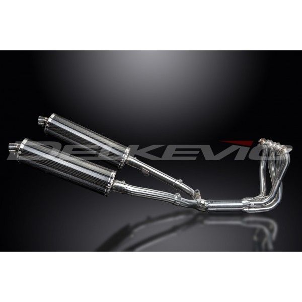 Delkevic volledig systeem Oval Carbon 450mm - CBR1100XX BLACKBIRD (1996-2009)