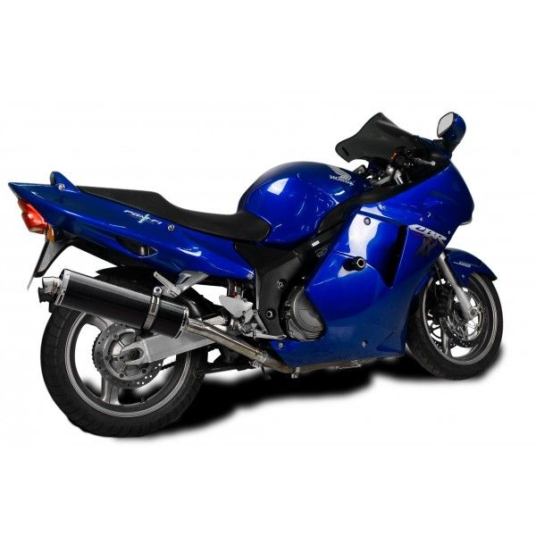 Delkevic volledig systeem Oval Carbon 450mm - CBR1100XX BLACKBIRD (1996-2009)