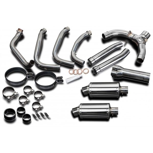 Delkevic volledig systeem Oval RVS 225mm - CBR1100XX BLACKBIRD (1996-2009)