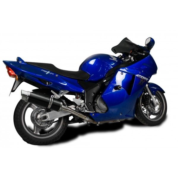 Delkevic volledig systeem Round Carbon 350mm - CBR1100XX BLACKBIRD (1996-2009)