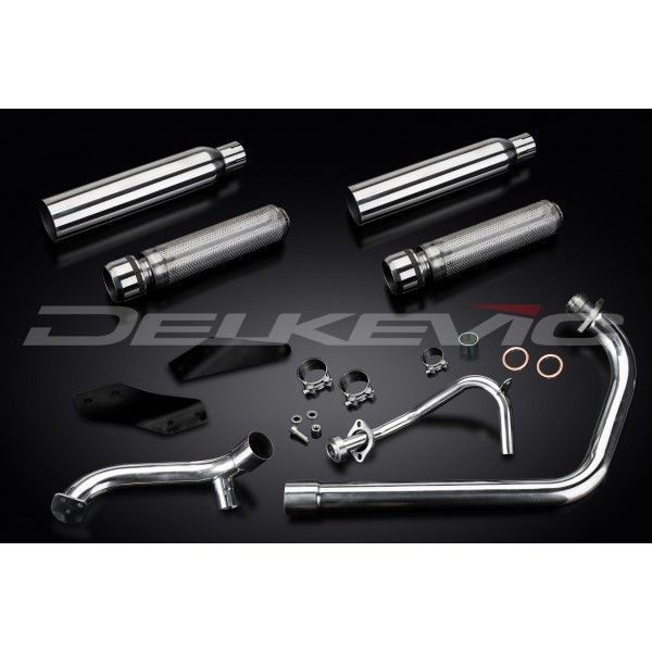 Delkevic volledig systeem Round RVS 410mm - XV125/250S 1988-2017