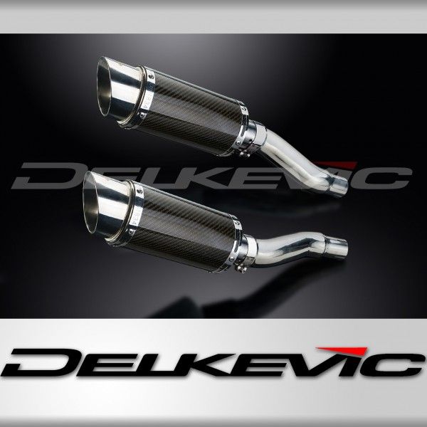 Delkevic slip-on kit Round Carbon 200mm - GPZ500S EX500C(1987-2007)