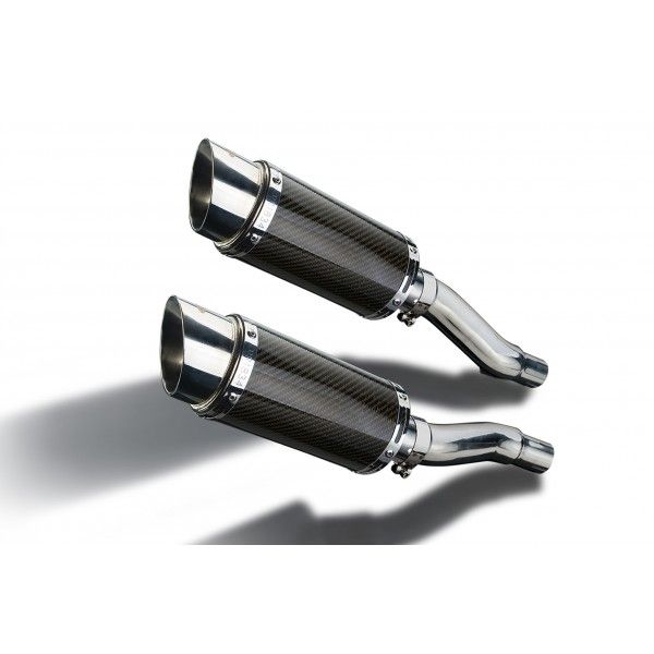 Delkevic slip-on kit Round Carbon 200mm - GPZ500S EX500C(1987-2007)