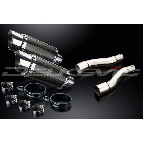 Delkevic slip-on kit Round Carbon 200mm - GPZ500S EX500C(1987-2007)