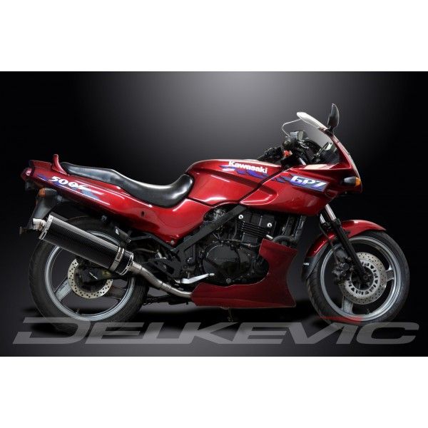Delkevic slip-on kit Oval Carbon 450mm - GPZ500S EX500C(1987-2007)