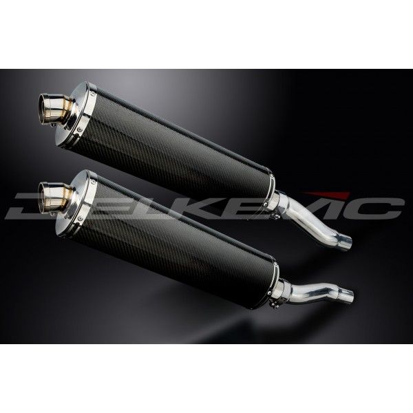 Delkevic slip-on kit Oval Carbon 450mm - GPZ500S EX500C(1987-2007)