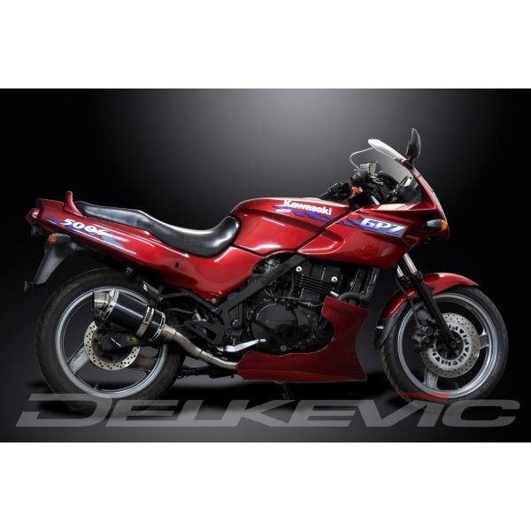 Delkevic slip-on kit Oval Carbon 225mm - GPZ500S EX500C(1987-2007)
