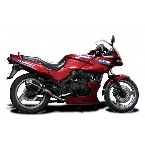 Delkevic slip-on kit Oval Carbon 225mm - GPZ500S EX500C(1987-2007)