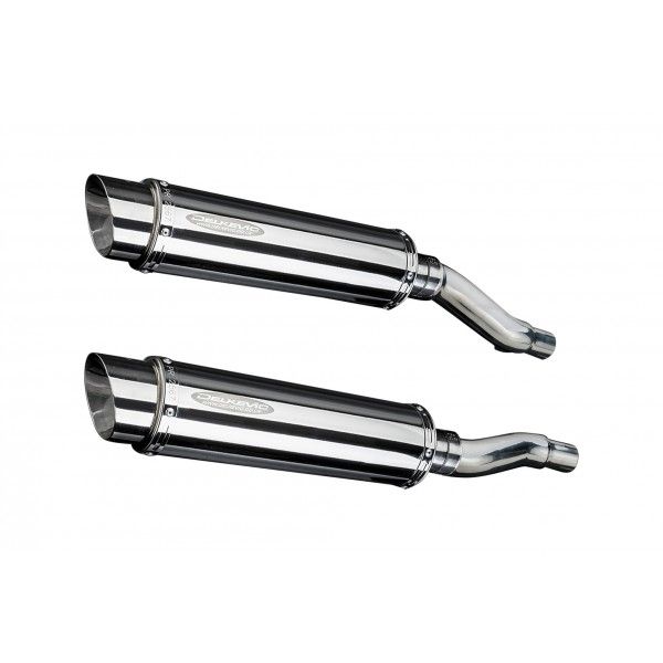 Delkevic slip-on kit Round RVS 350mm - GPZ500S EX500C(1987-2007)