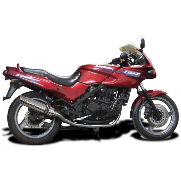 Delkevic slip-on kit Round RVS 350mm - GPZ500S EX500C(1987-2007)