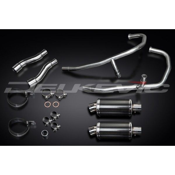 Delkevic volledig systeem Oval Carbon 225mm - GPZ500S EX500C(1987-2007)