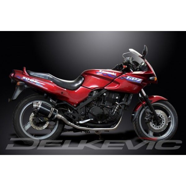 Delkevic volledig systeem Oval Carbon 225mm - GPZ500S EX500C(1987-2007)