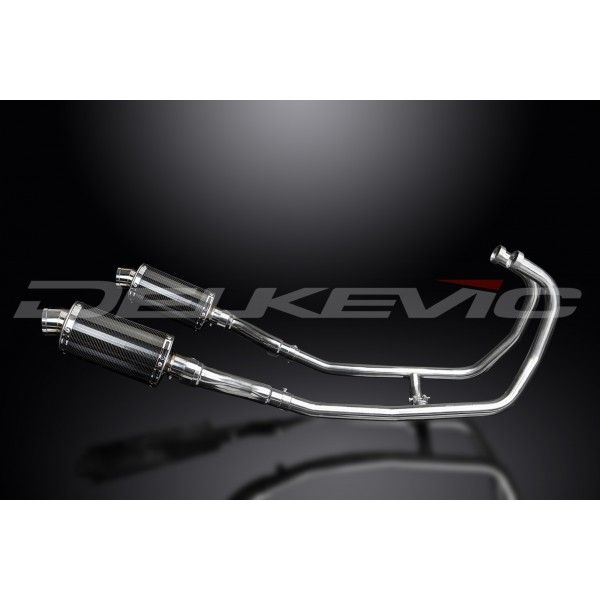 Delkevic volledig systeem Oval Carbon 225mm - GPZ500S EX500C(1987-2007)