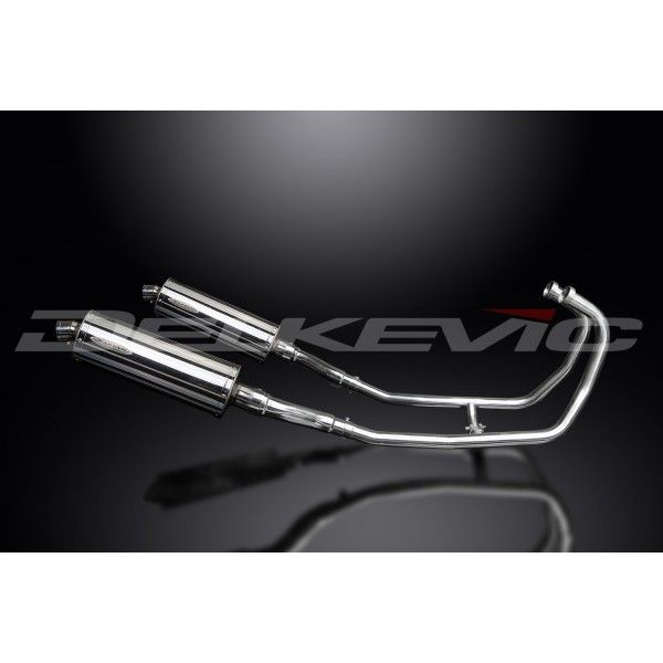 Delkevic volledig systeem Oval RVS 350mm - GPZ500S EX500C(1987-2007)