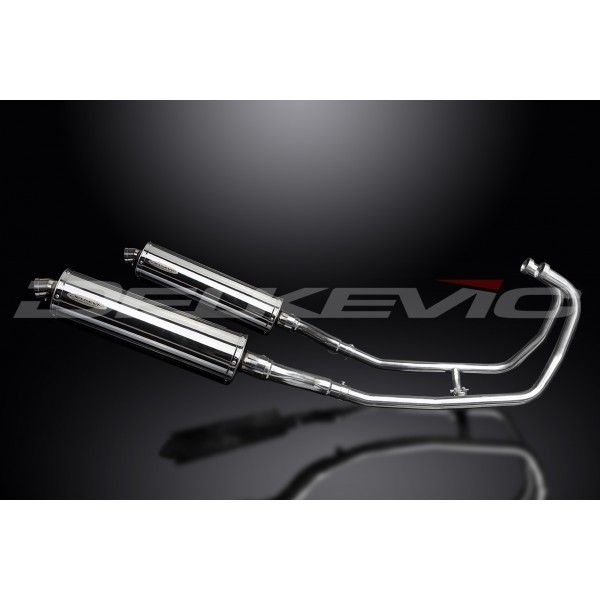 Delkevic volledig systeem Oval RVS 450mm - GPZ500S EX500C(1987-2007)