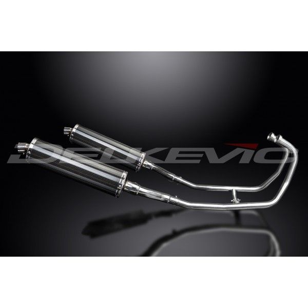 Delkevic volledig systeem Oval Carbon 450mm - GPZ500S EX500C(1987-2007)