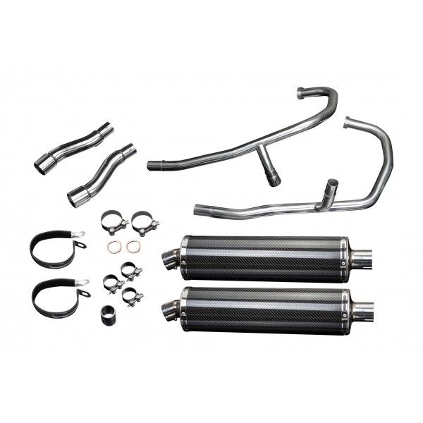 Delkevic volledig systeem Oval Carbon 450mm - GPZ500S EX500C(1987-2007)