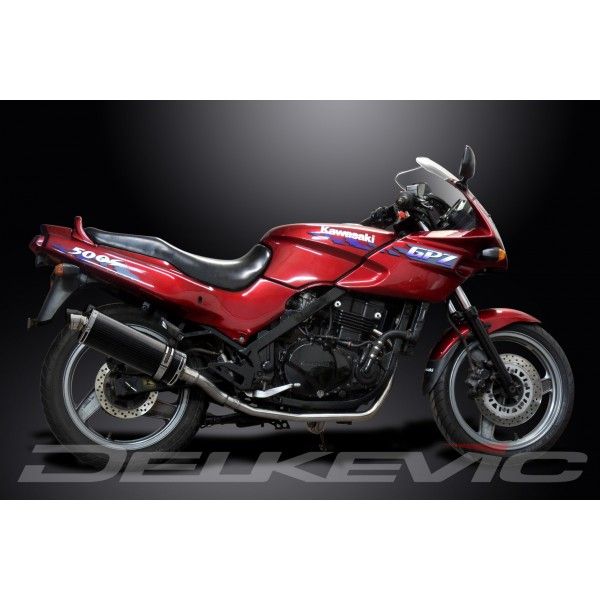 Delkevic volledig systeem Oval Carbon 350mm - GPZ500S EX500C(1987-2007)