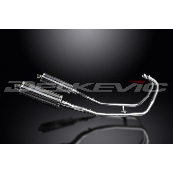 Delkevic volledig systeem Oval Carbon 350mm - GPZ500S EX500C(1987-2007)