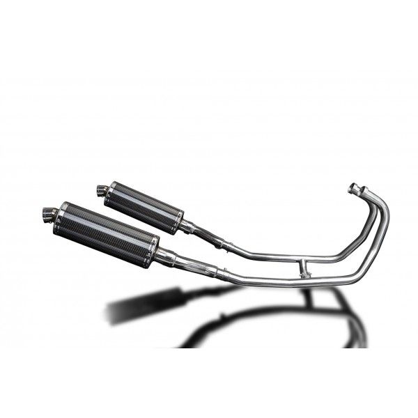 Delkevic volledig systeem Oval Carbon 350mm - GPZ500S EX500C(1987-2007)