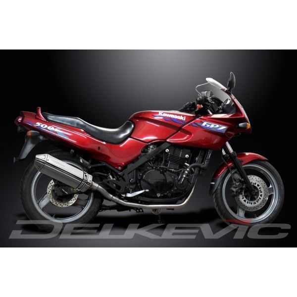 Delkevic volledig systeem Tri-Oval RVS 320mm - GPZ500S EX500C(1987-2007)