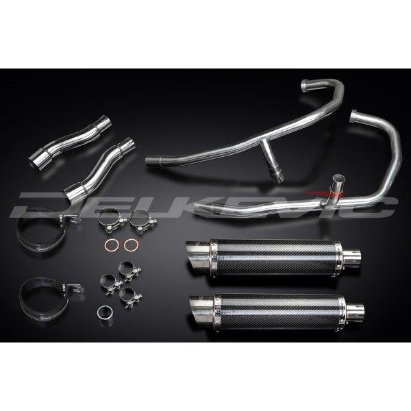 Delkevic volledig systeem Round Carbon 350mm - GPZ500S EX500C(1987-2007)