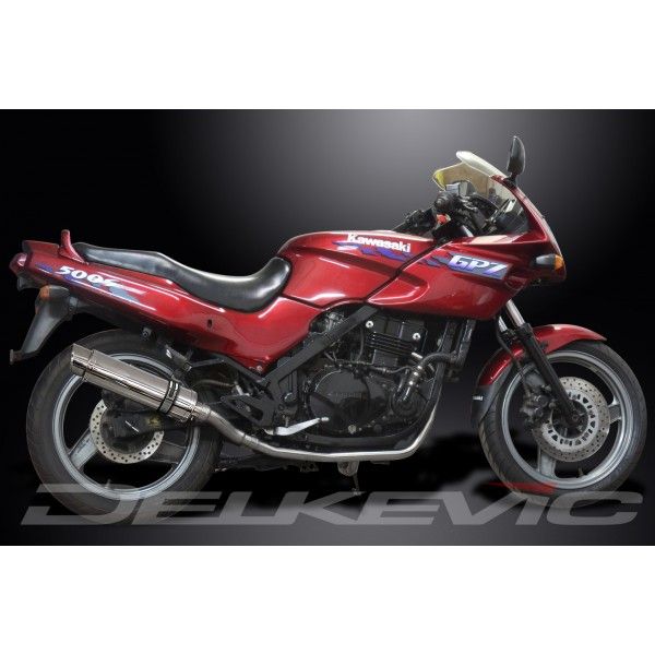 Delkevic volledig systeem Round RVS 350mm - GPZ500S EX500C(1987-2007)