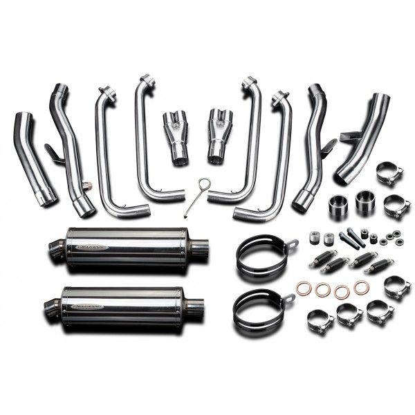 Delkevic volledig systeem Oval RVS 350mm - FJR1300/ABS (2006-2020)