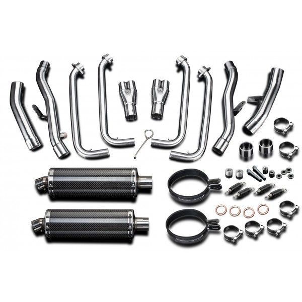 Delkevic volledig systeem Oval Carbon 350mm - FJR1300/ABS (2006-2020)