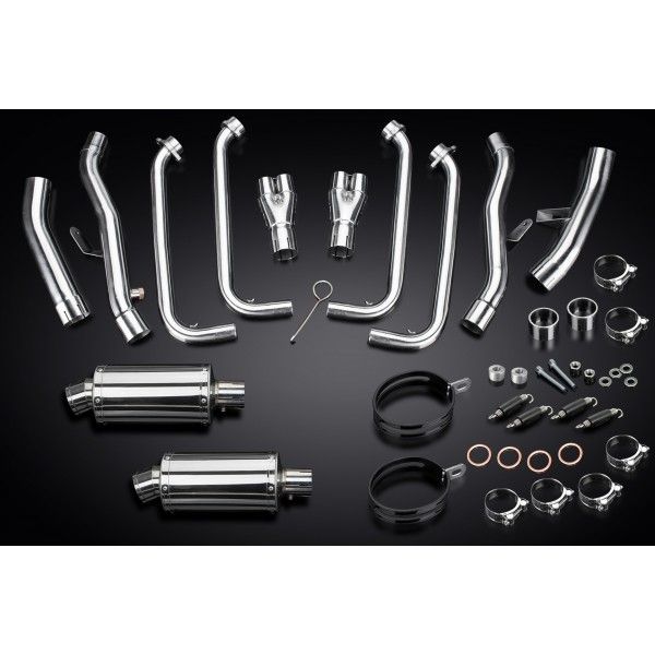 Delkevic volledig systeem Oval RVS 225mm - FJR1300/ABS (2006-2020)