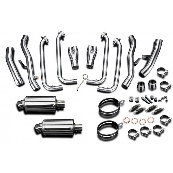 Delkevic volledig systeem Oval RVS 225mm - FJR1300/ABS (2006-2020)